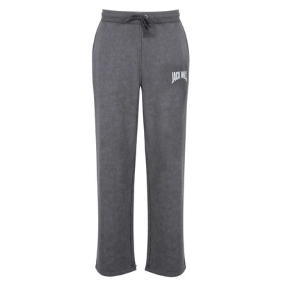 Forged Iron - Front - Jack Wills Mens Fleece Logo Regular Joggers