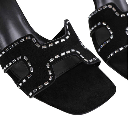 Black - Back - Where´s That From Womens-Ladies Block Heel Sandals