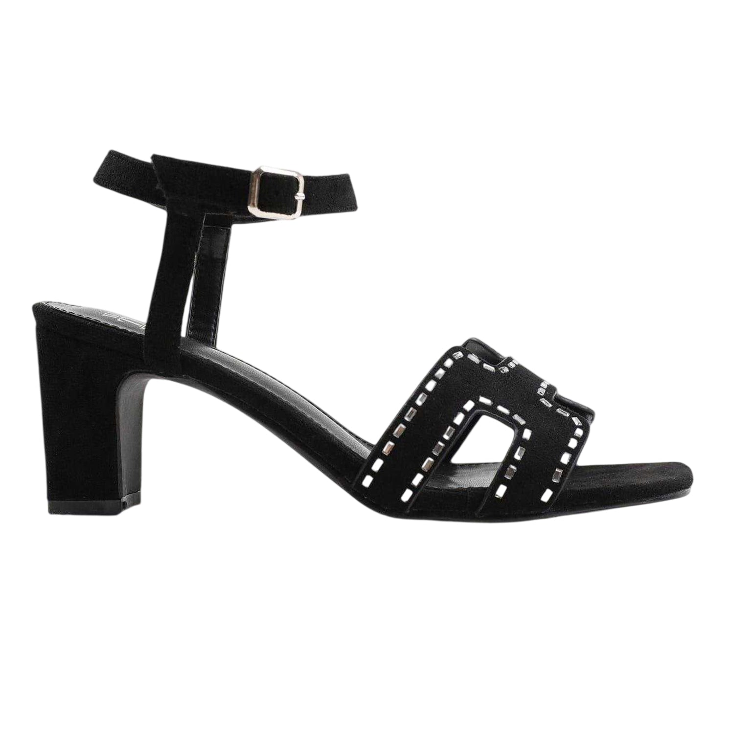 Black - Front - Where´s That From Womens-Ladies Block Heel Sandals