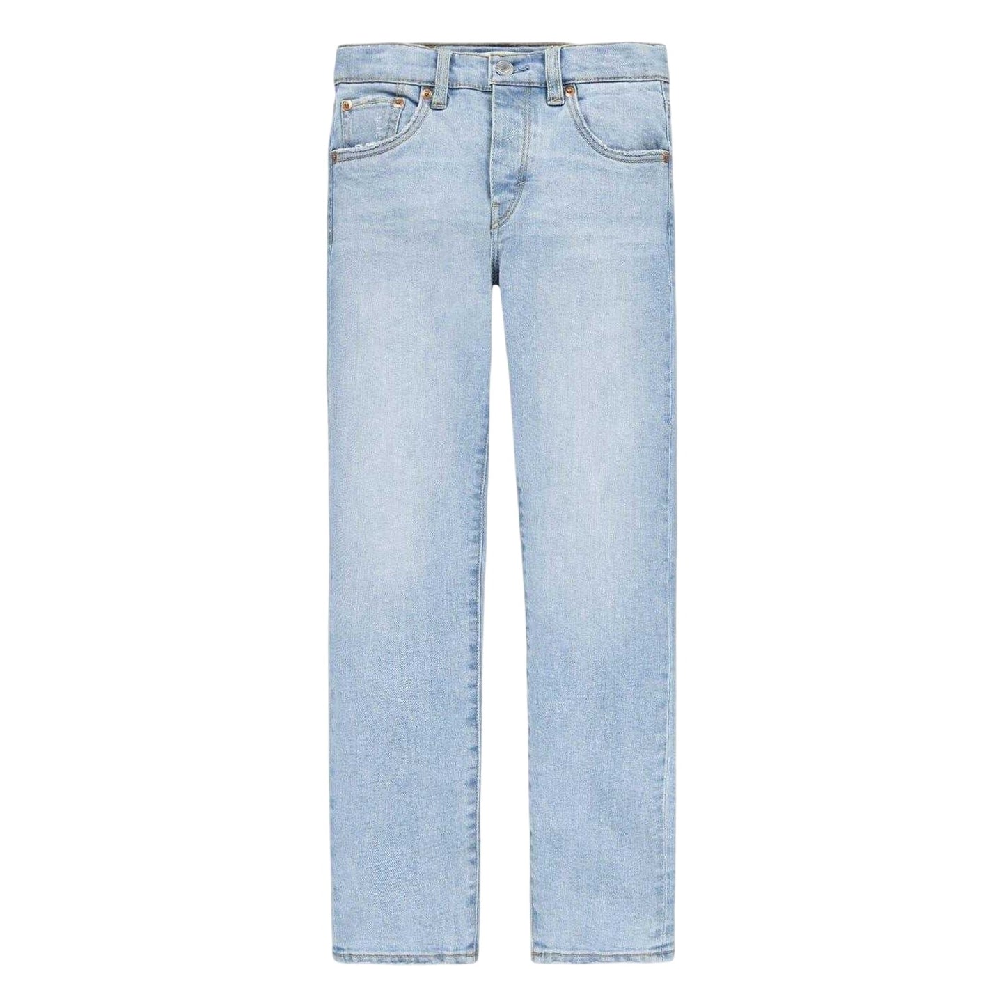 Blue - Front - Levis Childrens-Kids 501 Original Denim 5 Pockets Skinny Jeans