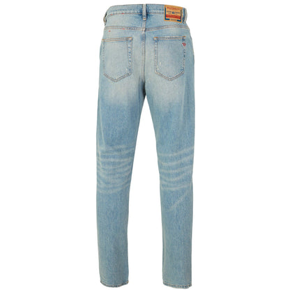 Blue Denim - Back - Diesel Mens 1998 Washed Denim 5 Pockets Straight Leg Jeans