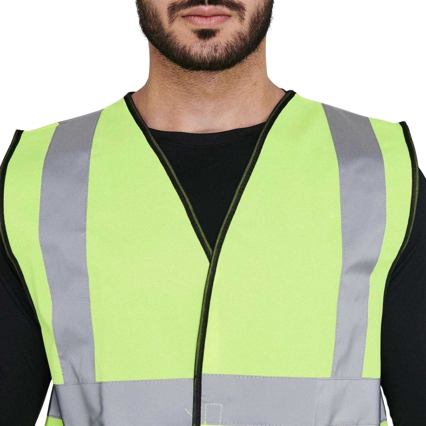 Yellow - Lifestyle - Dunlop Mens Polyester High-Vis Safety Hi-Vis Vest