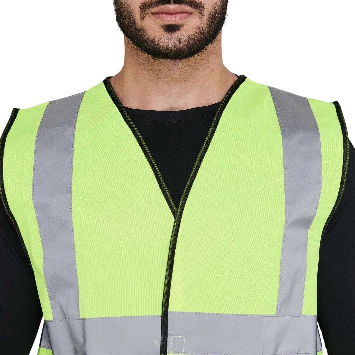 Yellow - Lifestyle - Dunlop Mens Polyester High-Vis Safety Hi-Vis Vest