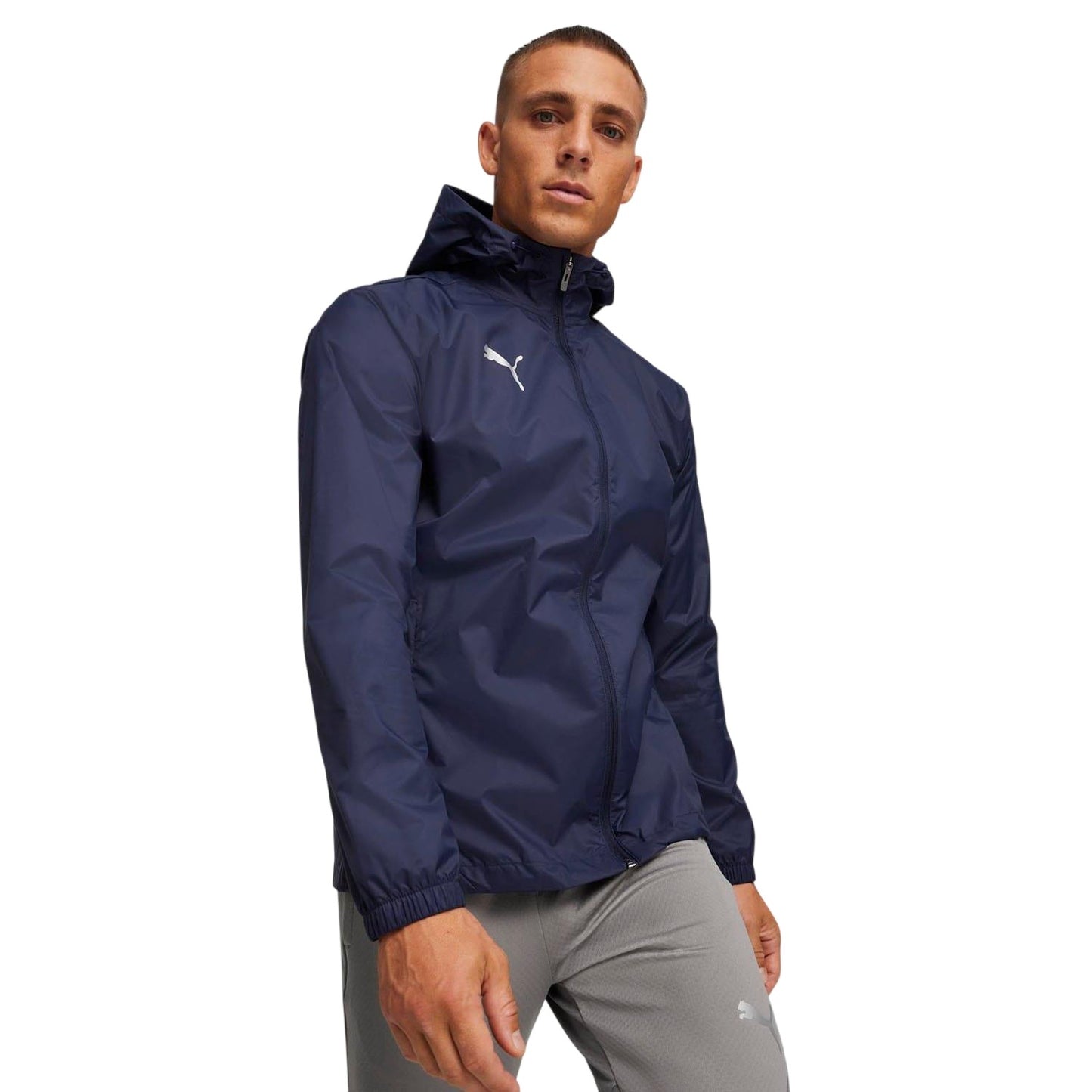 Navy - Side - Puma Mens All Weather Regular Jacket