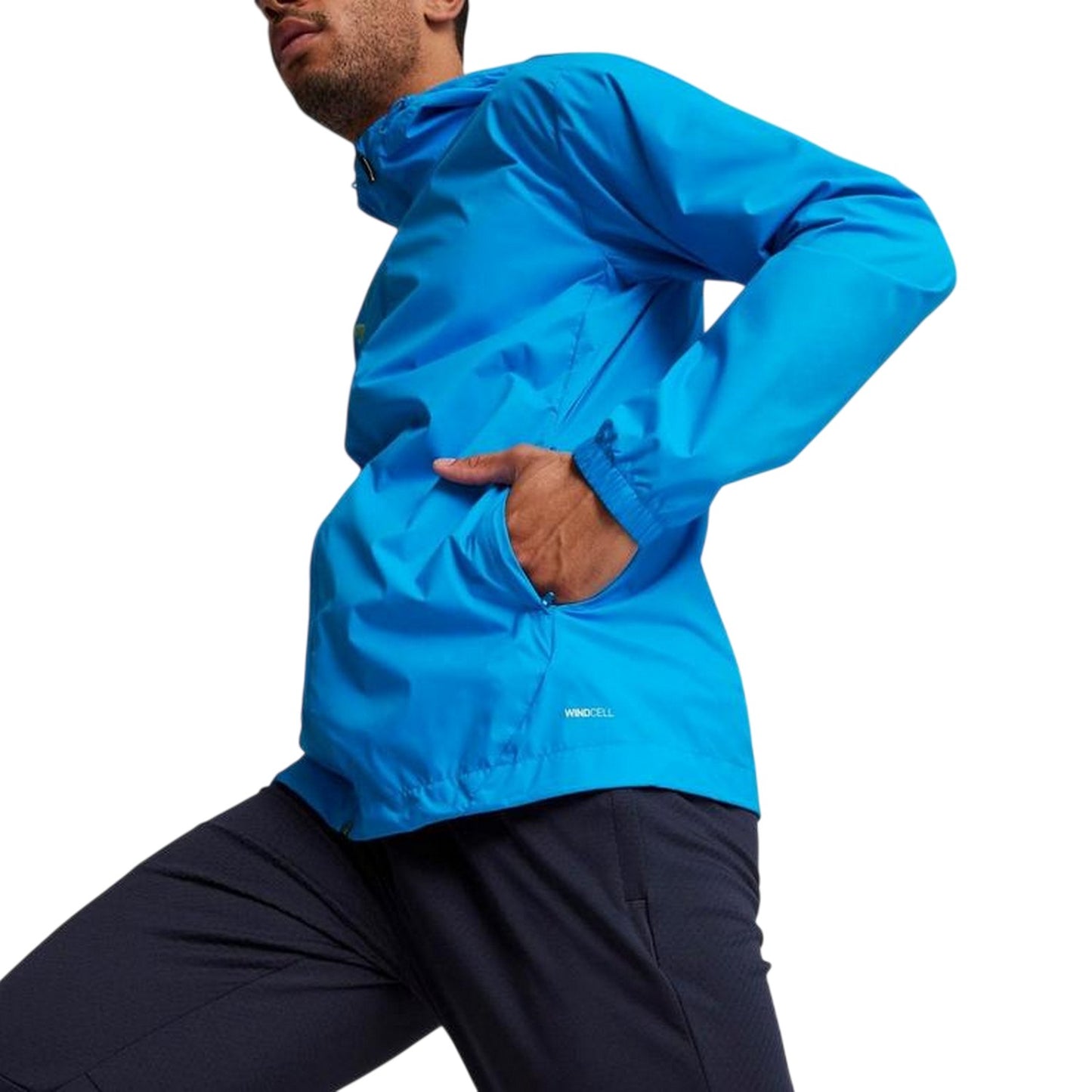 Blue - Side - Puma Mens All Weather Regular Jacket
