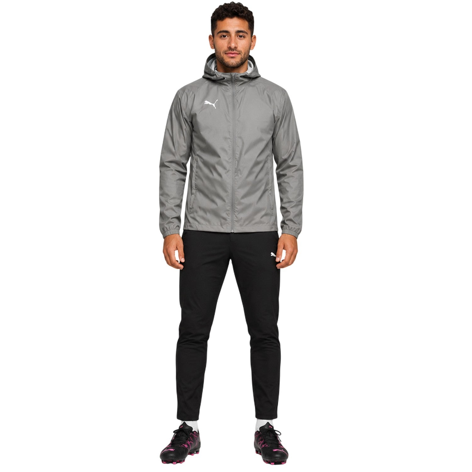 Grey - Pack Shot - Puma Mens All Weather Regular Jacket