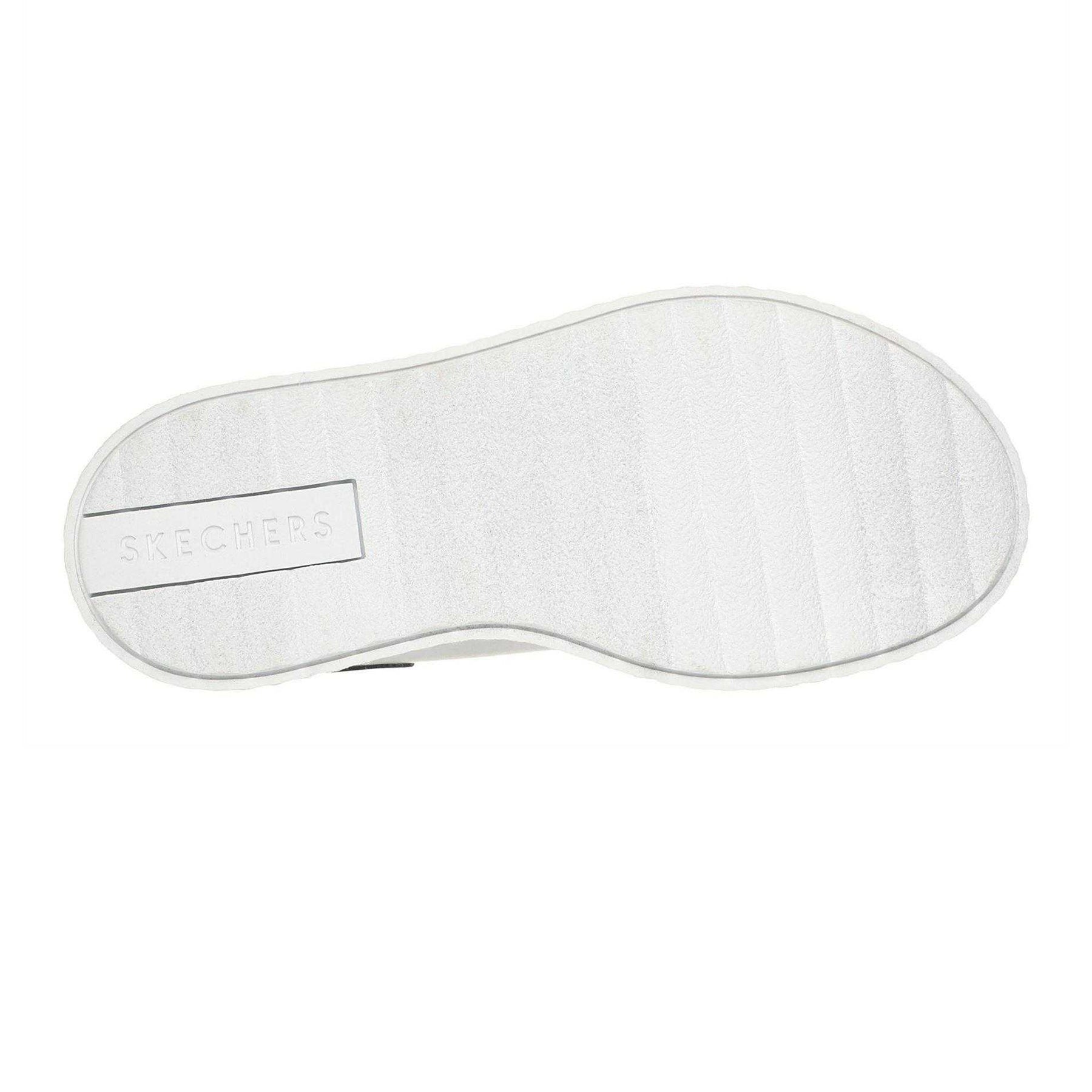 White-Black - Lifestyle - Skechers Girls Hiridge Platform Trainers
