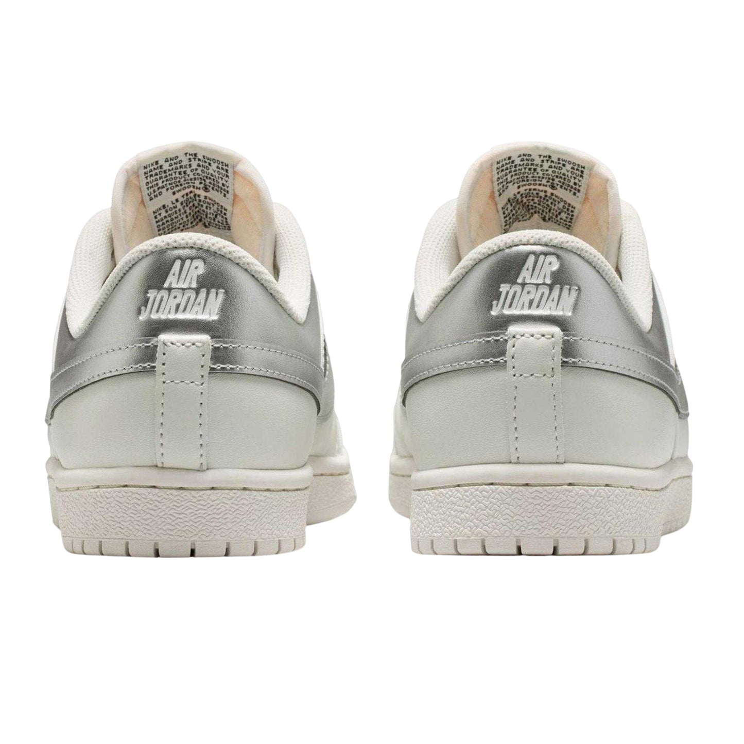 White-Silver - Back - Nike Womens-Ladies Air Jordan Skyline Trainers