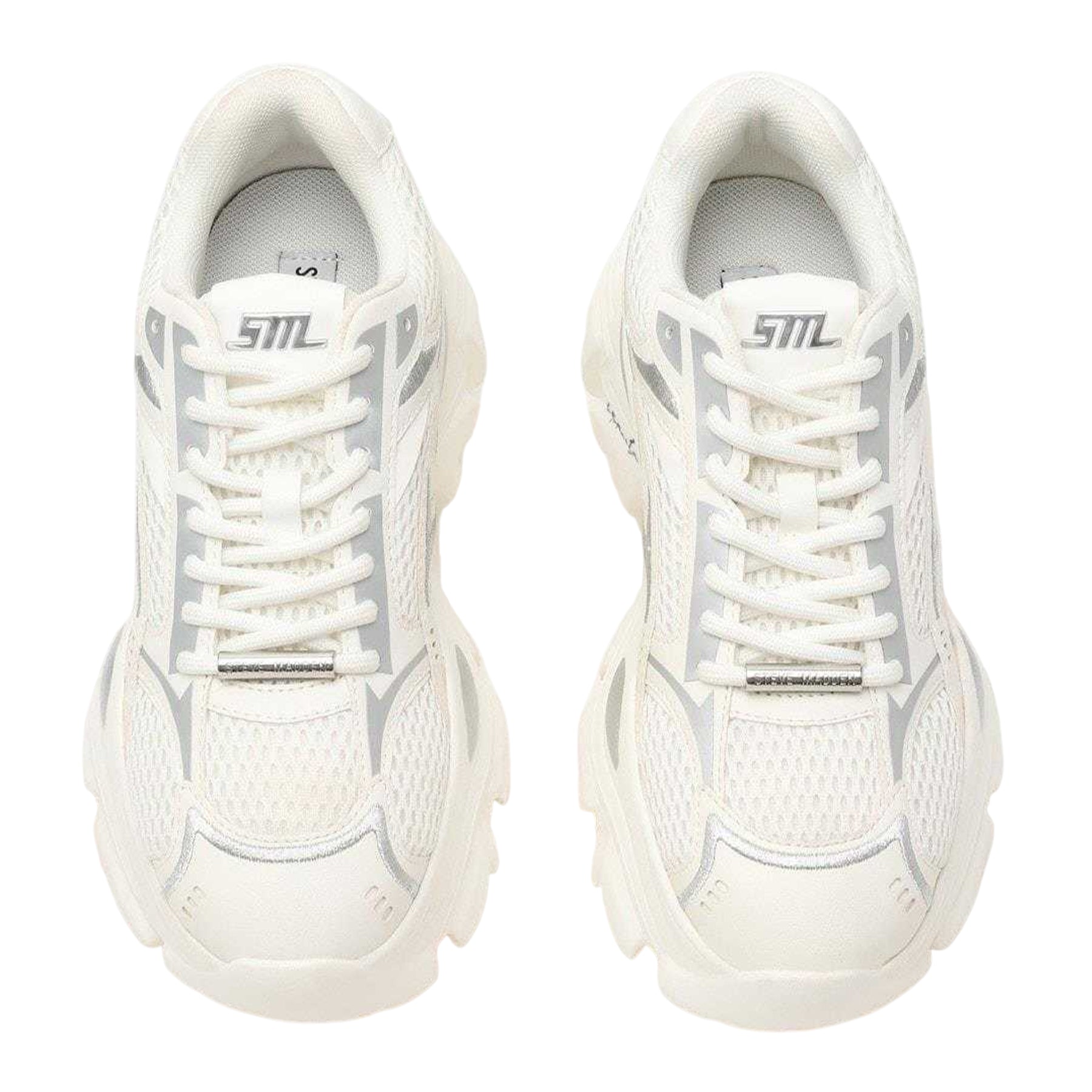 White-Silver - Lifestyle - Steve Madden Womens-Ladies Raftus Chunky Sole Trainers
