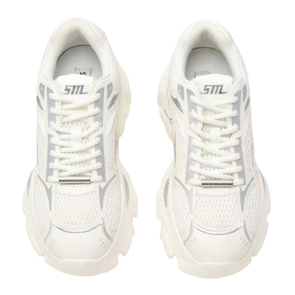 White-Silver - Lifestyle - Steve Madden Womens-Ladies Raftus Chunky Sole Trainers