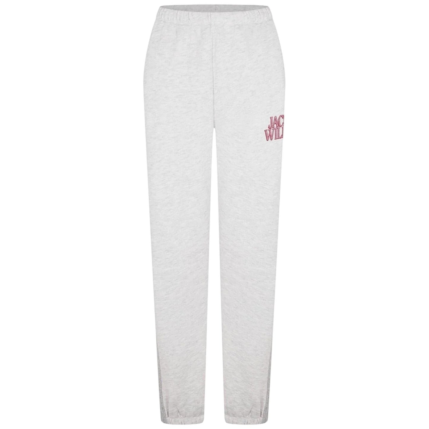 Light Heather - Front - Jack Wills Womens-Ladies Fleece Straight Joggers