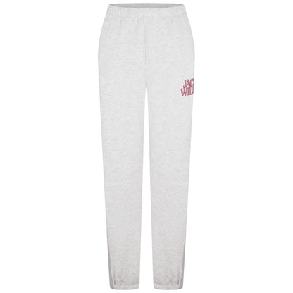 Light Heather - Front - Jack Wills Womens-Ladies Fleece Straight Joggers