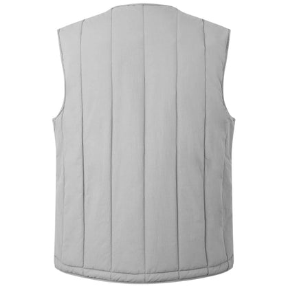 Grey - Back - Hugo Mens Batino Logo Gilet