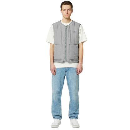 Grey - Pack Shot - Hugo Mens Batino Logo Gilet