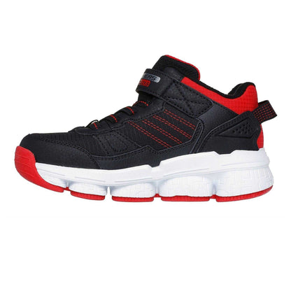 Black-Red - Back - Skechers Childrens-Kids Lunnix Trainers