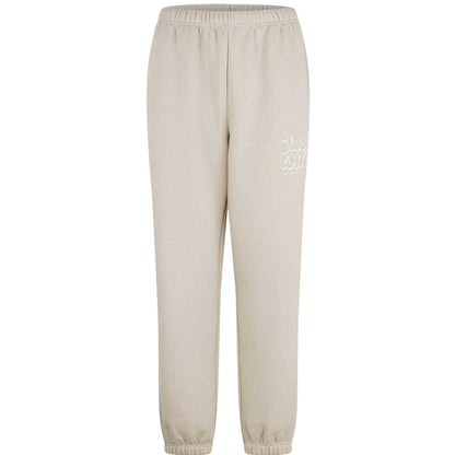 Cream - Front - Jack Wills Womens-Ladies Bubble Cotton Logo Joggers