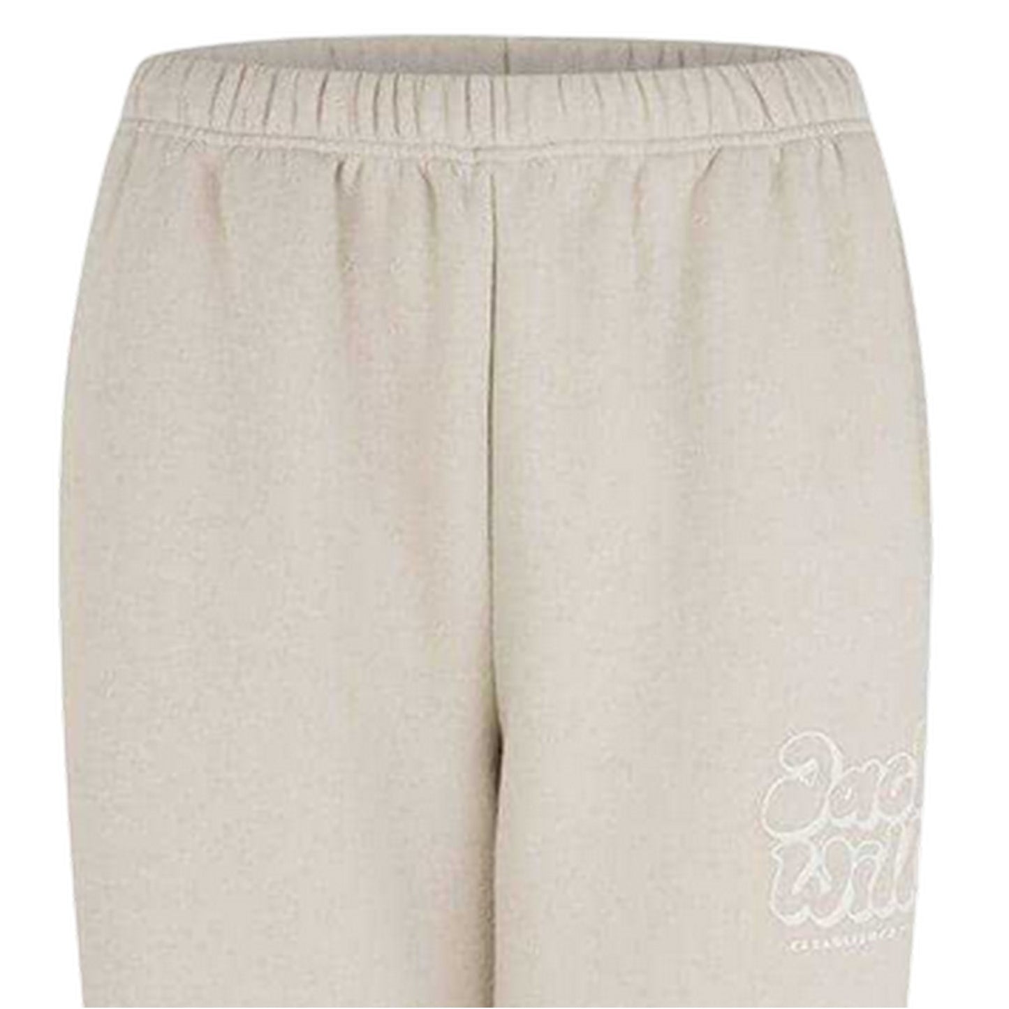 Cream - Side - Jack Wills Womens-Ladies Bubble Cotton Logo Joggers