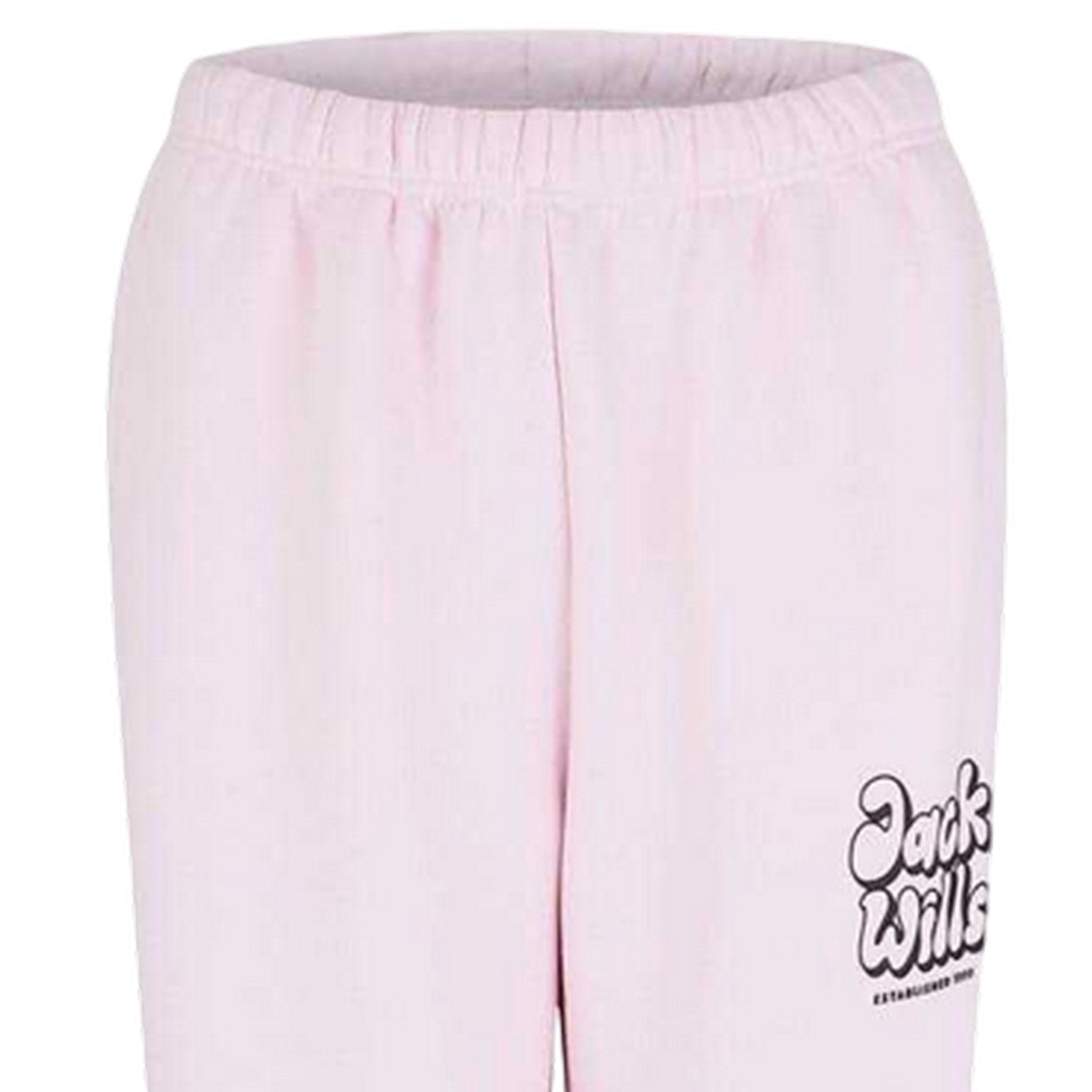 Pink - Side - Jack Wills Womens-Ladies Bubble Cotton Logo Joggers