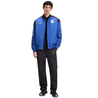 Medium Blue - Pack Shot - Hugo Mens Formula 1 Nylon Bomber Jacket