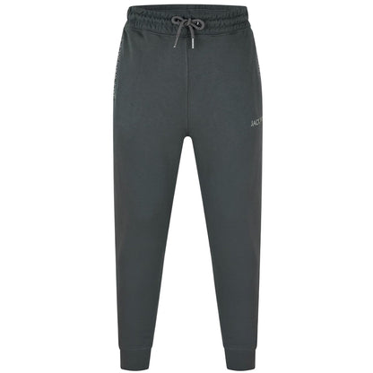 Slate - Front - Jack Wills Childrens-Kids Jacquard Slim Joggers
