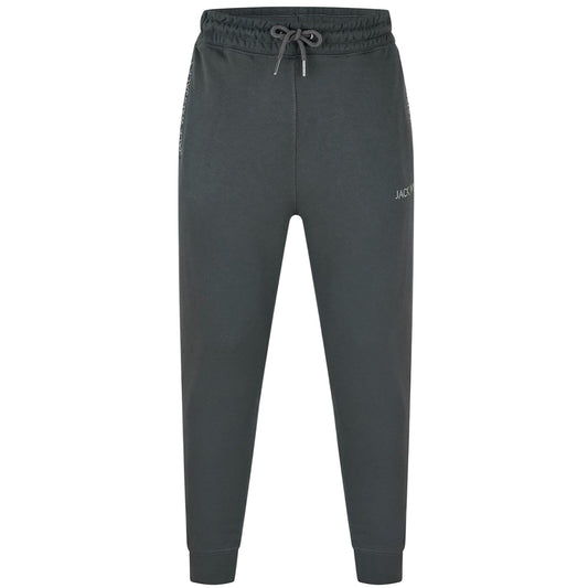 Slate - Front - Jack Wills Childrens-Kids Jacquard Slim Joggers
