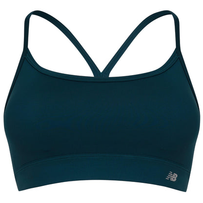 Green - Front - New Balance Womens-Ladies Essentials Non-Wired Sports Bra