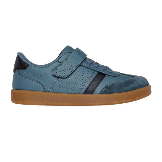 Slate - Front - Skechers Boys Zinger Street Suede Trainers