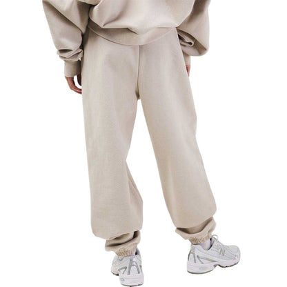Stone - Back - Jack Wills Womens-Ladies Fleece Emblem Joggers