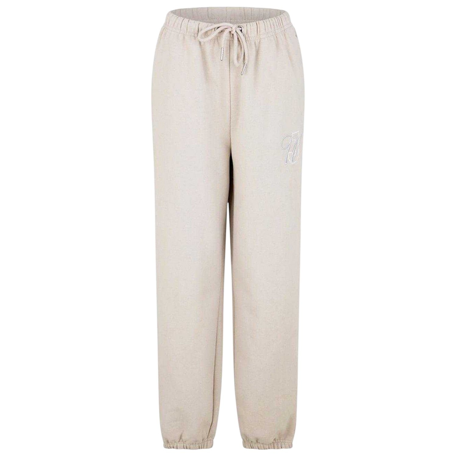 Stone - Front - Jack Wills Womens-Ladies Fleece Emblem Joggers