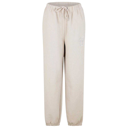 Stone - Front - Jack Wills Womens-Ladies Fleece Emblem Joggers