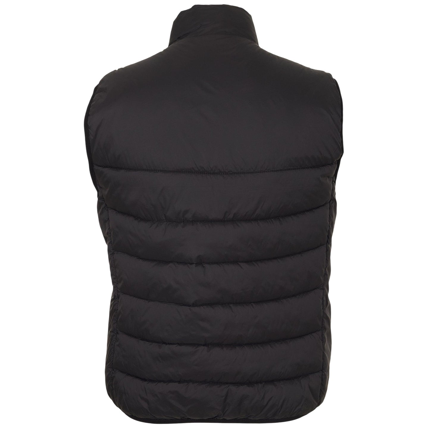 Jet Black - Back - Lyle & Scott Mens Logo Insulated Quilted Gilet