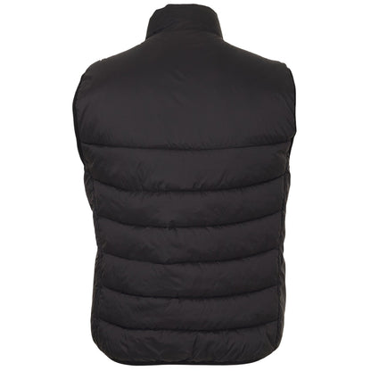 Jet Black - Back - Lyle & Scott Mens Logo Insulated Quilted Gilet