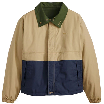 Gold-Blue-Green Print - Front - Levis Mens Rex Colour Block Regular Jacket