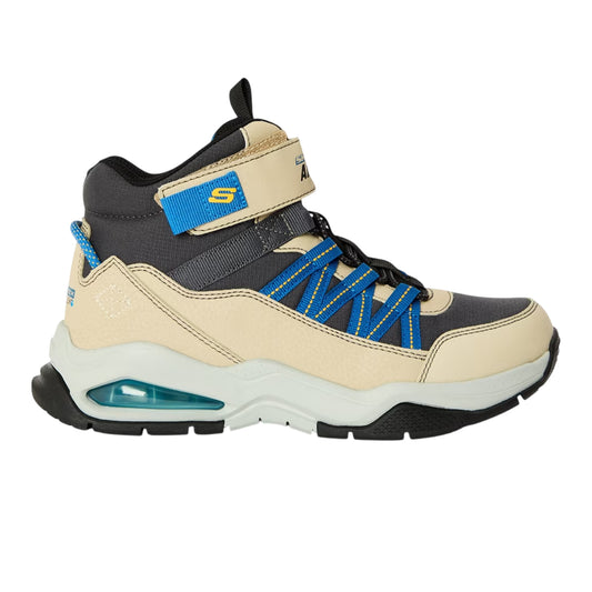 Taupe-Blue - Front - Skechers Childrens-Kids Air Adventure Hiking Boots