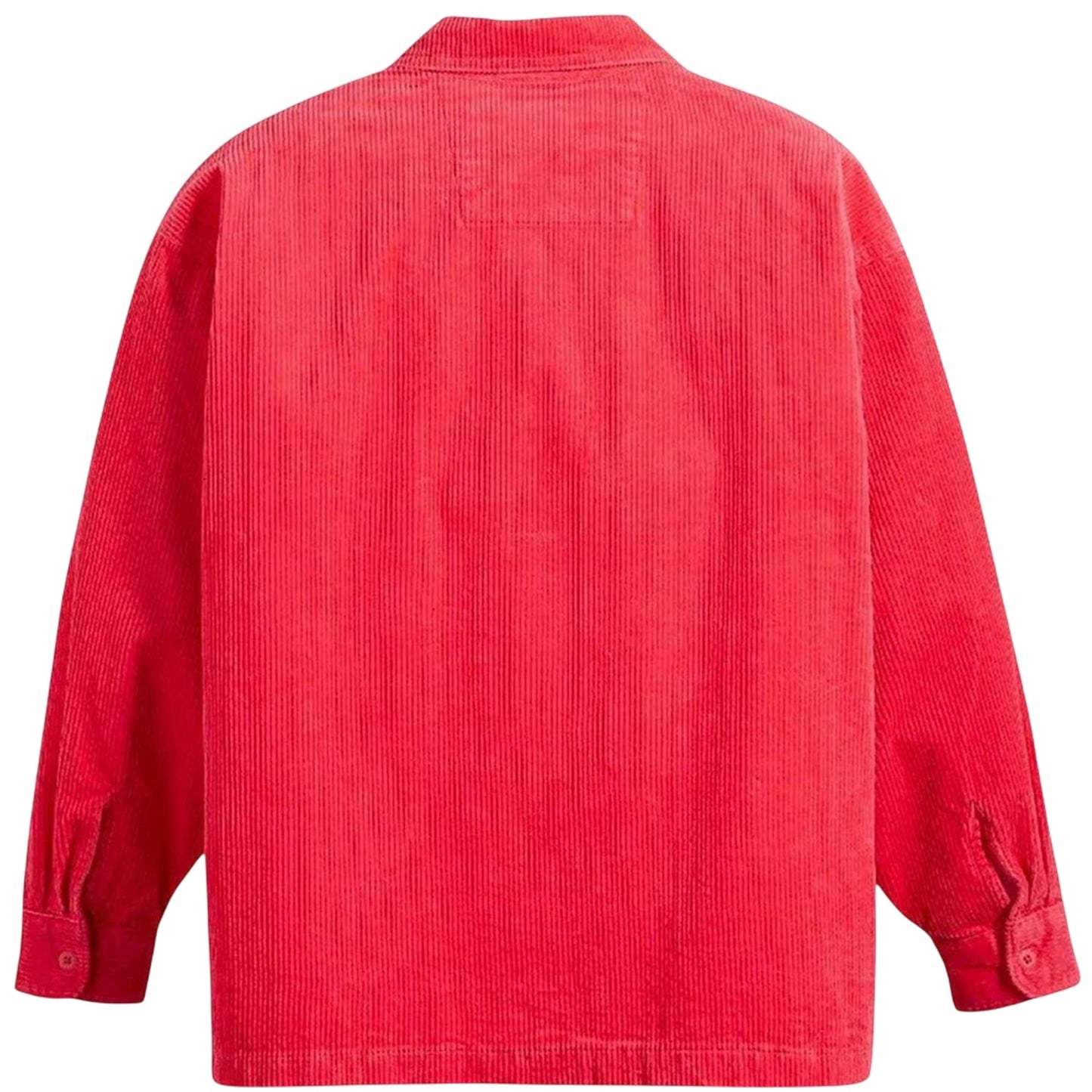 Raspberry - Back - Levis Mens Skate Corduroy Relaxed Fit Overshirt