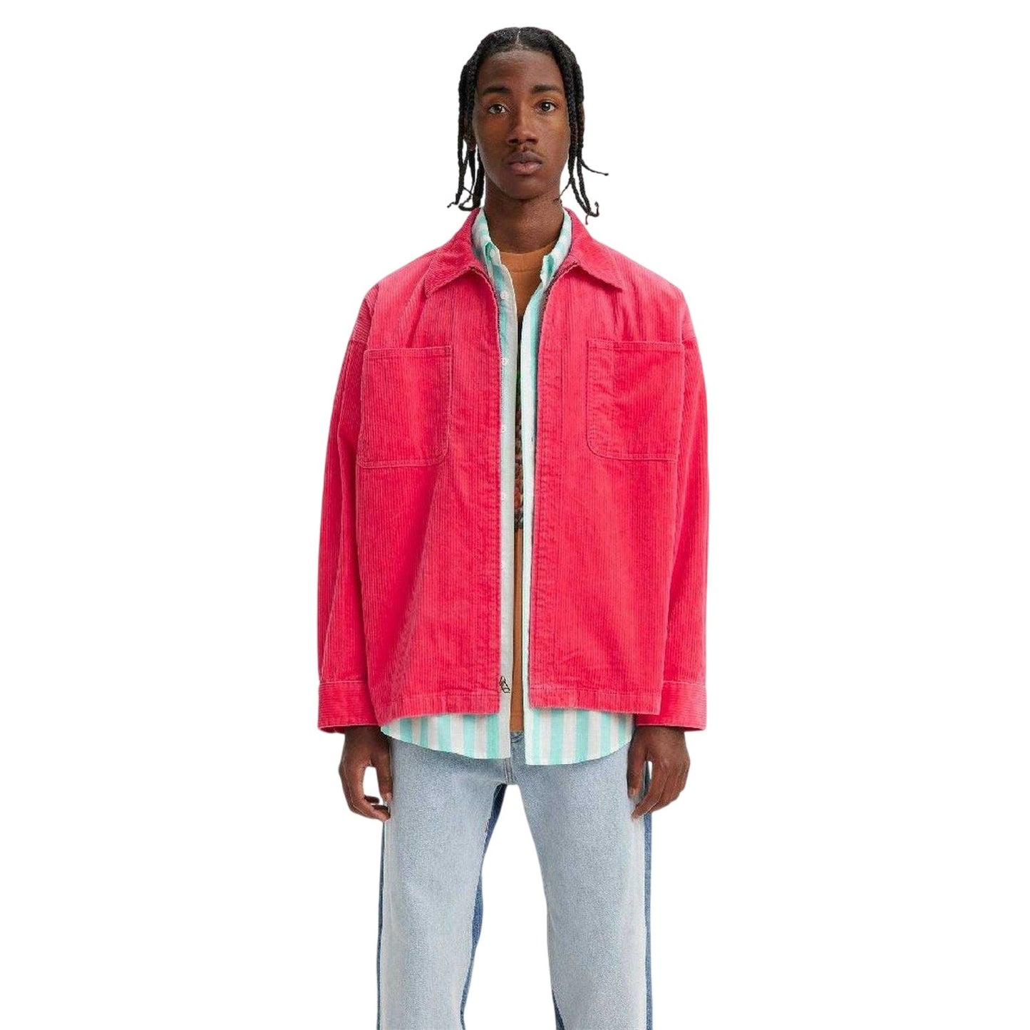 Raspberry - Lifestyle - Levis Mens Skate Corduroy Relaxed Fit Overshirt