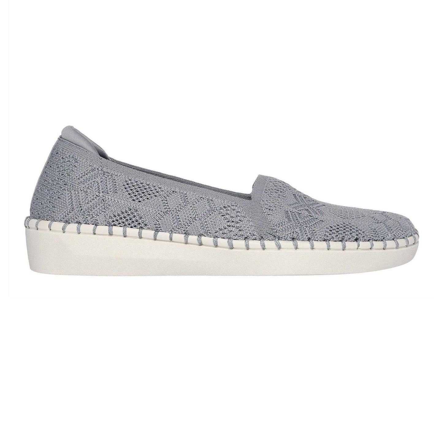 Grey - Front - Skechers Womens-Ladies Sepulveda Crochet Trainers
