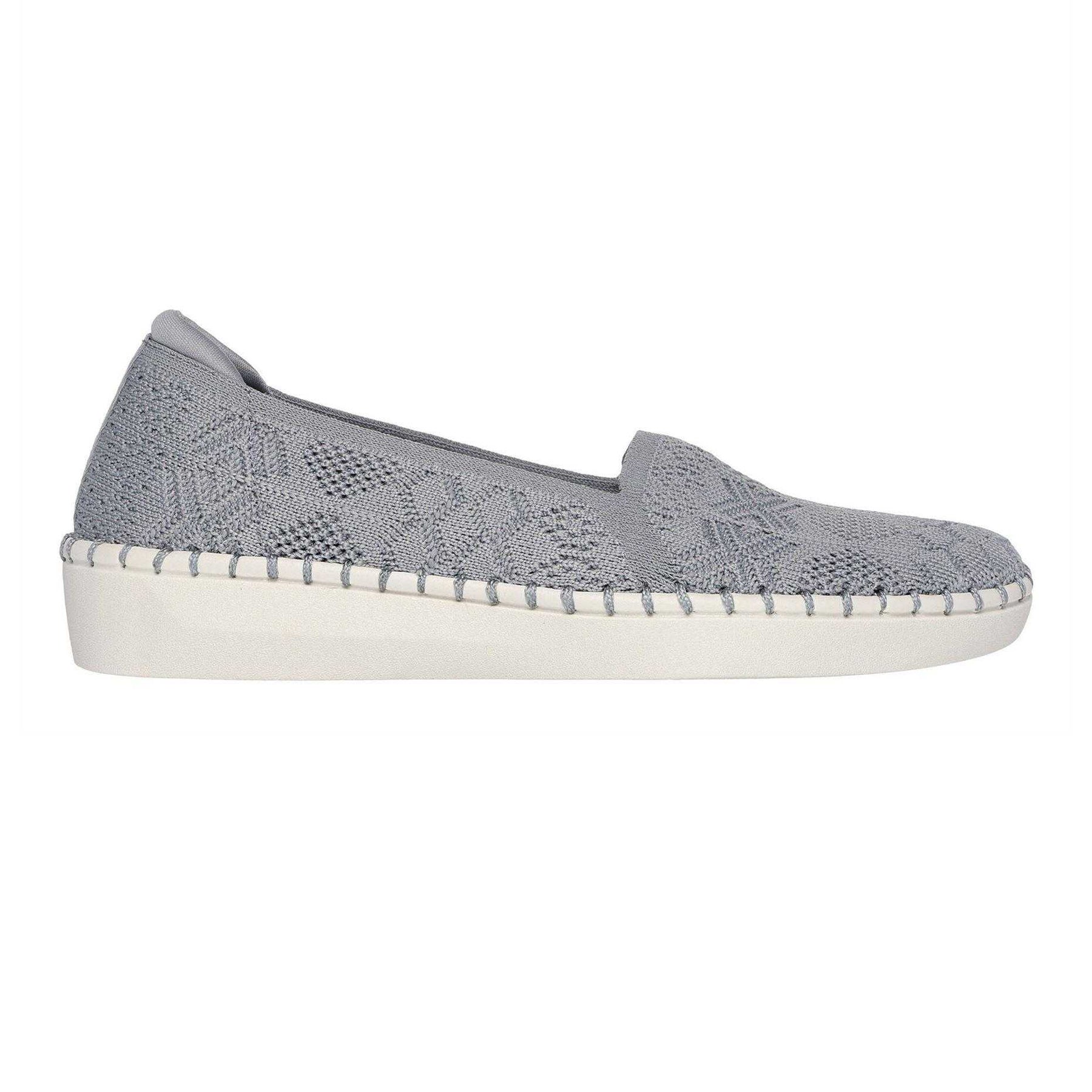Grey - Front - Skechers Womens-Ladies Sepulveda Crochet Trainers
