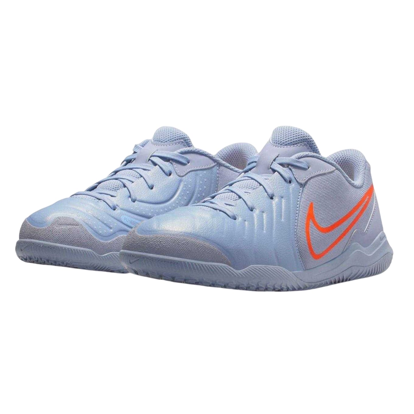 Blue-Black - Pack Shot - Nike Childrens-Kids Tiempo Legend 10 Academy Indoor Football Trainers