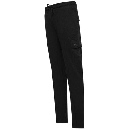 Black - Side - Duck and Cover Mens Optimus Combat Straight Leg Joggers