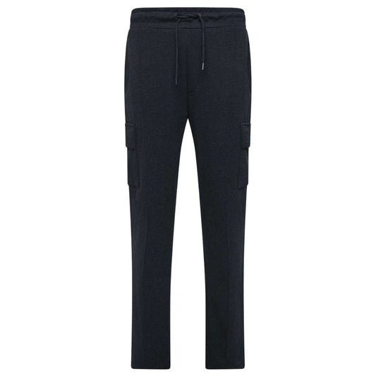 Navy - Front - Duck and Cover Mens Optimus Combat Straight Leg Joggers