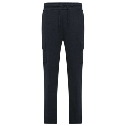 Navy - Front - Duck and Cover Mens Optimus Combat Straight Leg Joggers