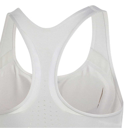 Chalk-Pearl - Pack Shot - Adidas Womens-Ladies Stella McCartney TruePurpose Medium Support Sports Bra