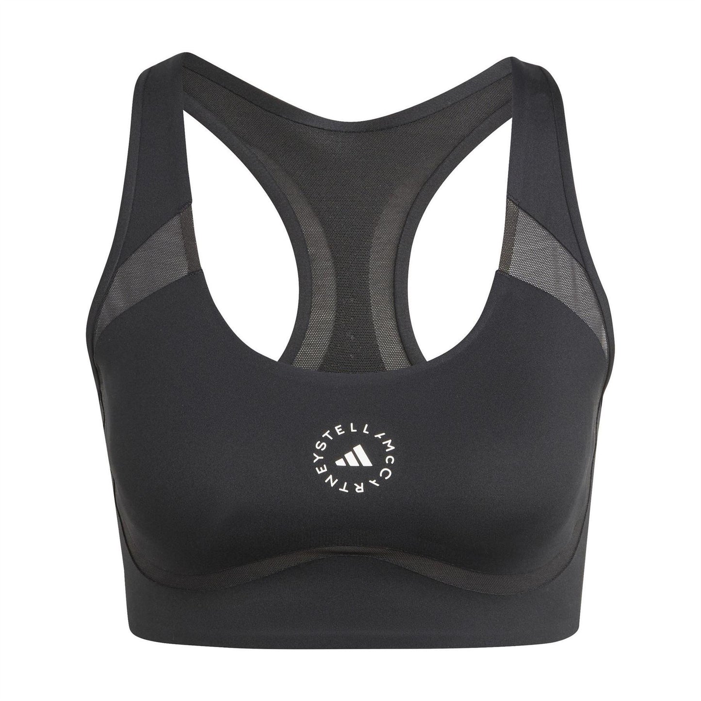 Black - Front - Adidas Womens-Ladies Stella McCartney TruePurpose Medium Support Sports Bra
