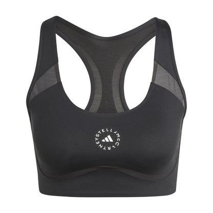 Black - Front - Adidas Womens-Ladies Stella McCartney TruePurpose Medium Support Sports Bra
