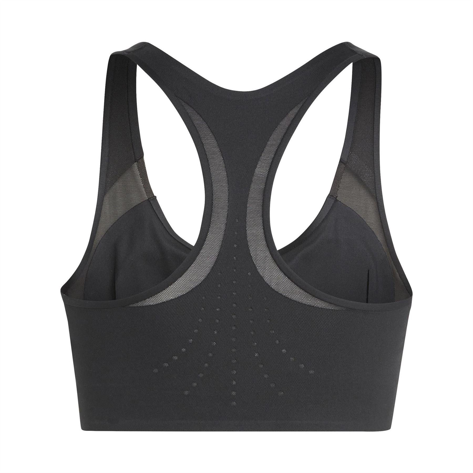Black - Back - Adidas Womens-Ladies Stella McCartney TruePurpose Medium Support Sports Bra