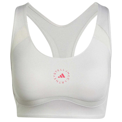 Chalk-Pearl - Front - Adidas Womens-Ladies Stella McCartney TruePurpose Medium Support Sports Bra