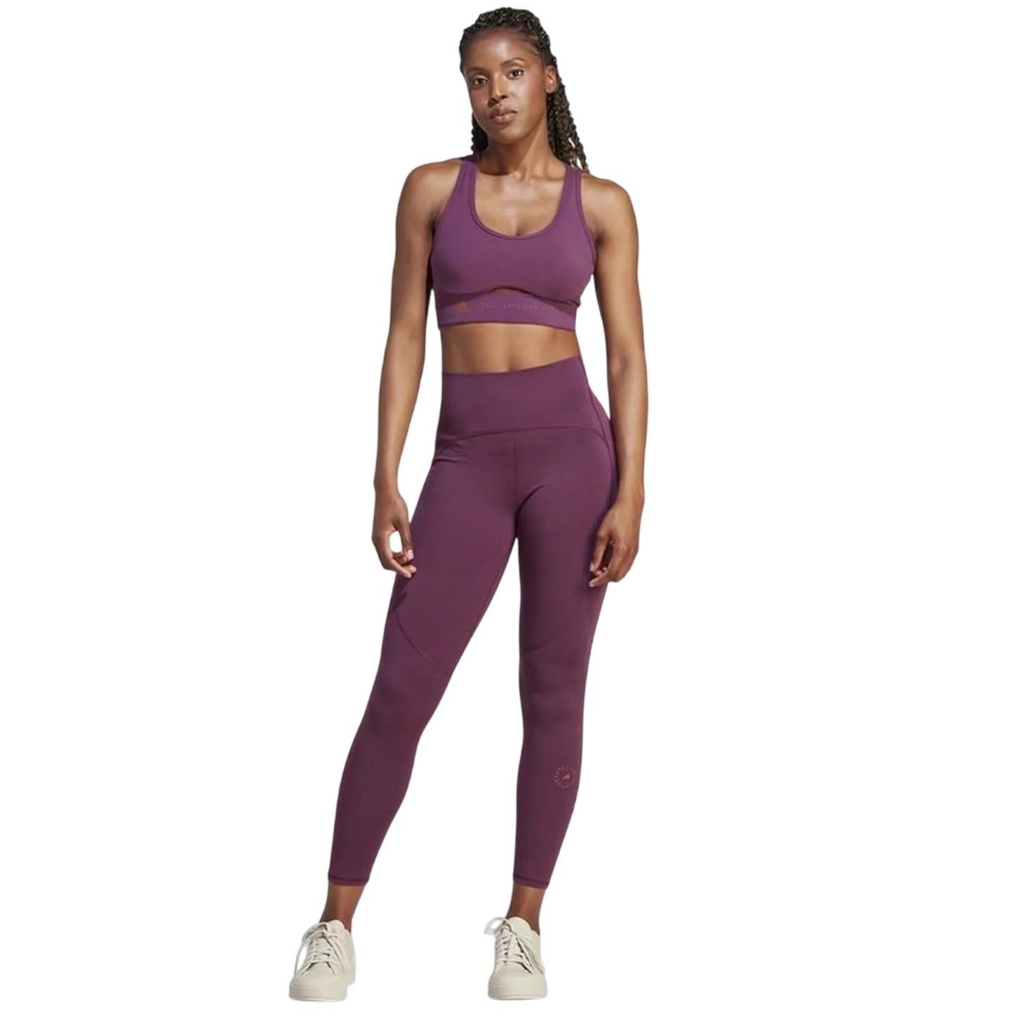 Red - Pack Shot - Adidas Womens-Ladies Stella McCartney TrueStrength Cut Out Medium Impact Sports Bra