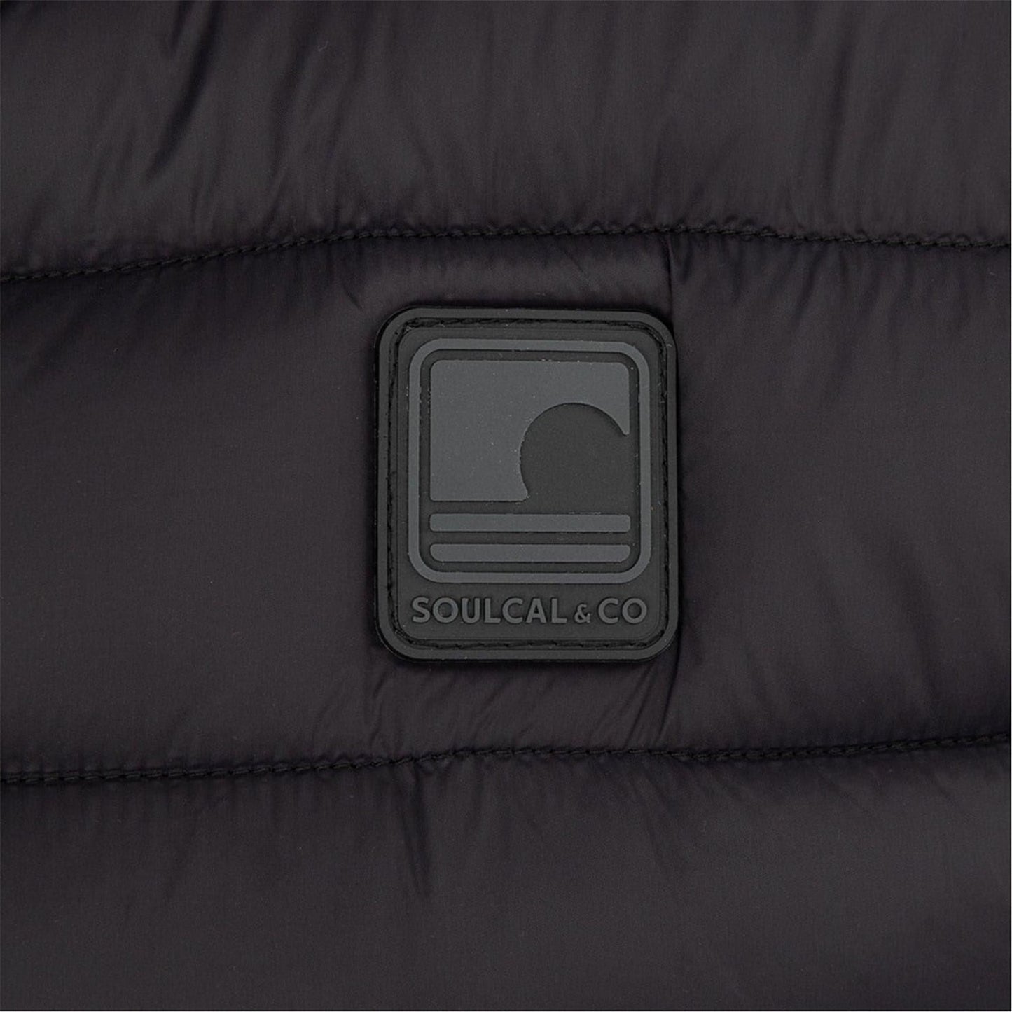 Black - Side - SoulCal Mens Micro Quilted Gilet