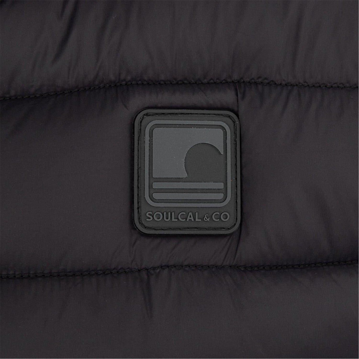 Black - Side - SoulCal Mens Micro Quilted Gilet